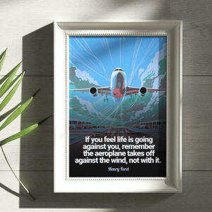 Planes Take off Against the Wind (Wall Art)