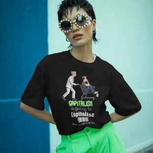 "Capitalism is going to Capitalise” Crewneck T-shirt (Premium)